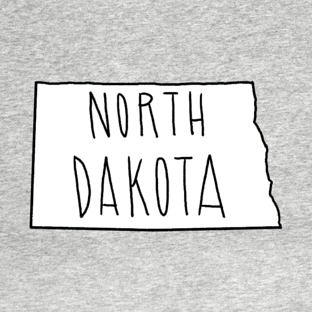 The State of North Dakota - No Color by loudestkitten